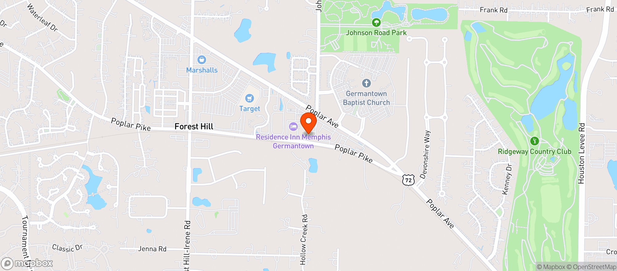 Map showing Poplar Pike Liquors