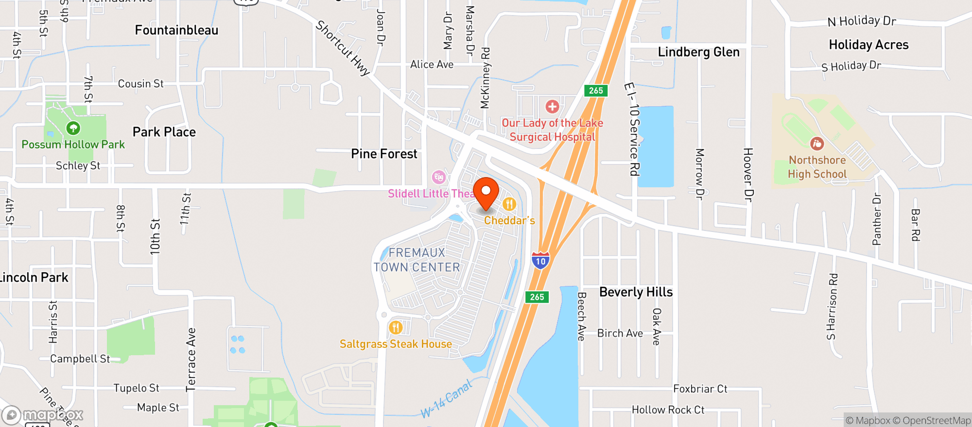 Map showing Gnc - 3873 - Fremaux Town Center