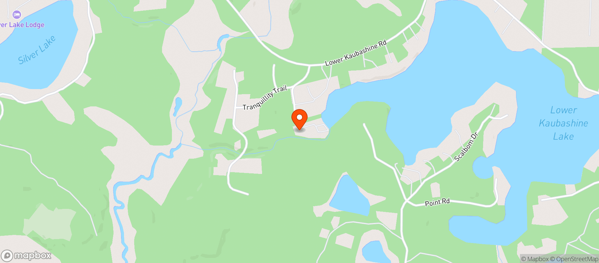 Map showing Lower Kaubashine Rathskeller inc