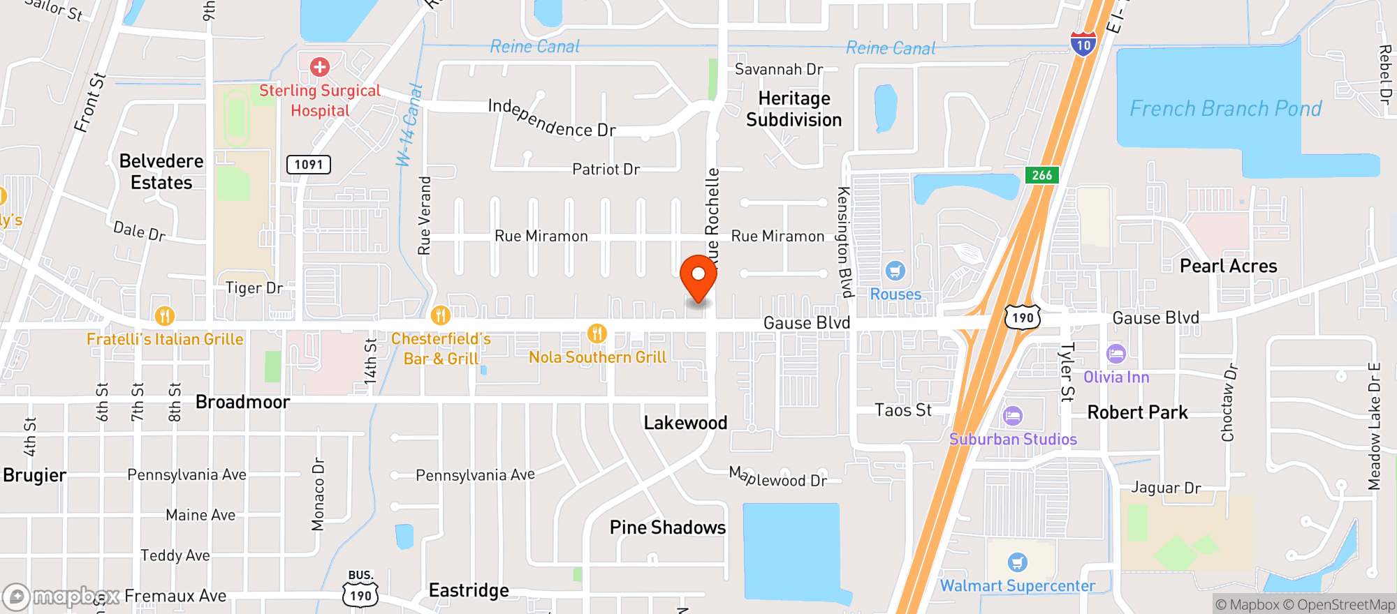 Map showing La Harvest Co