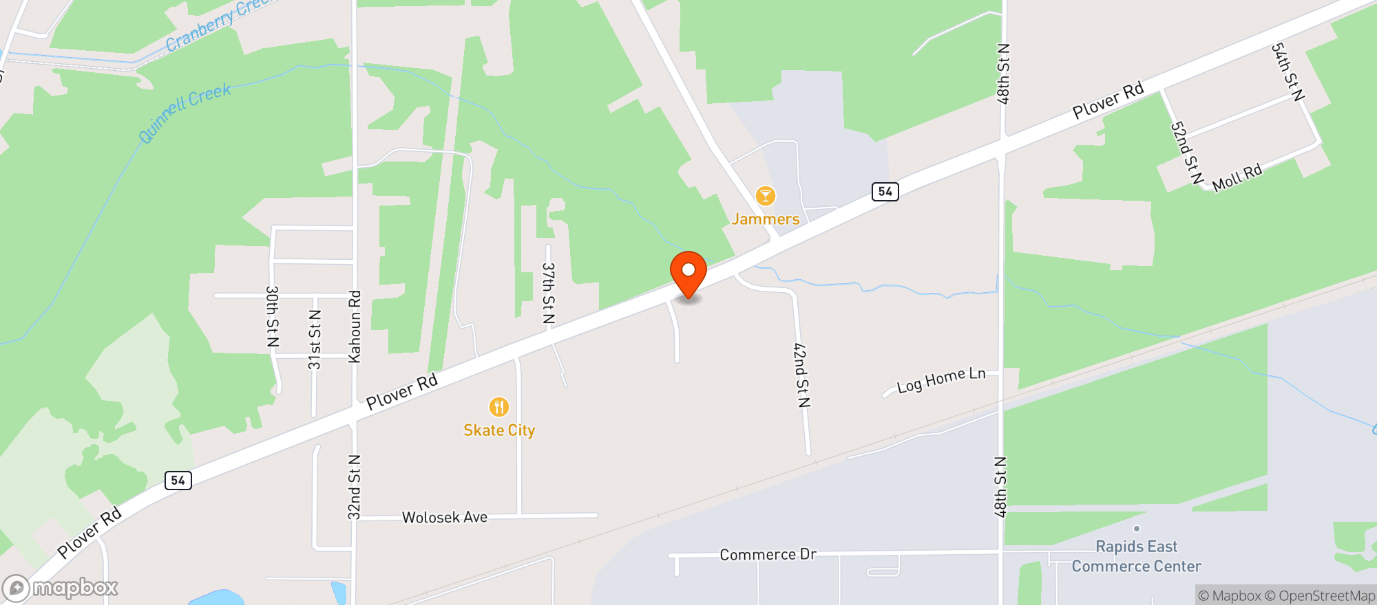 Map showing Hoozels