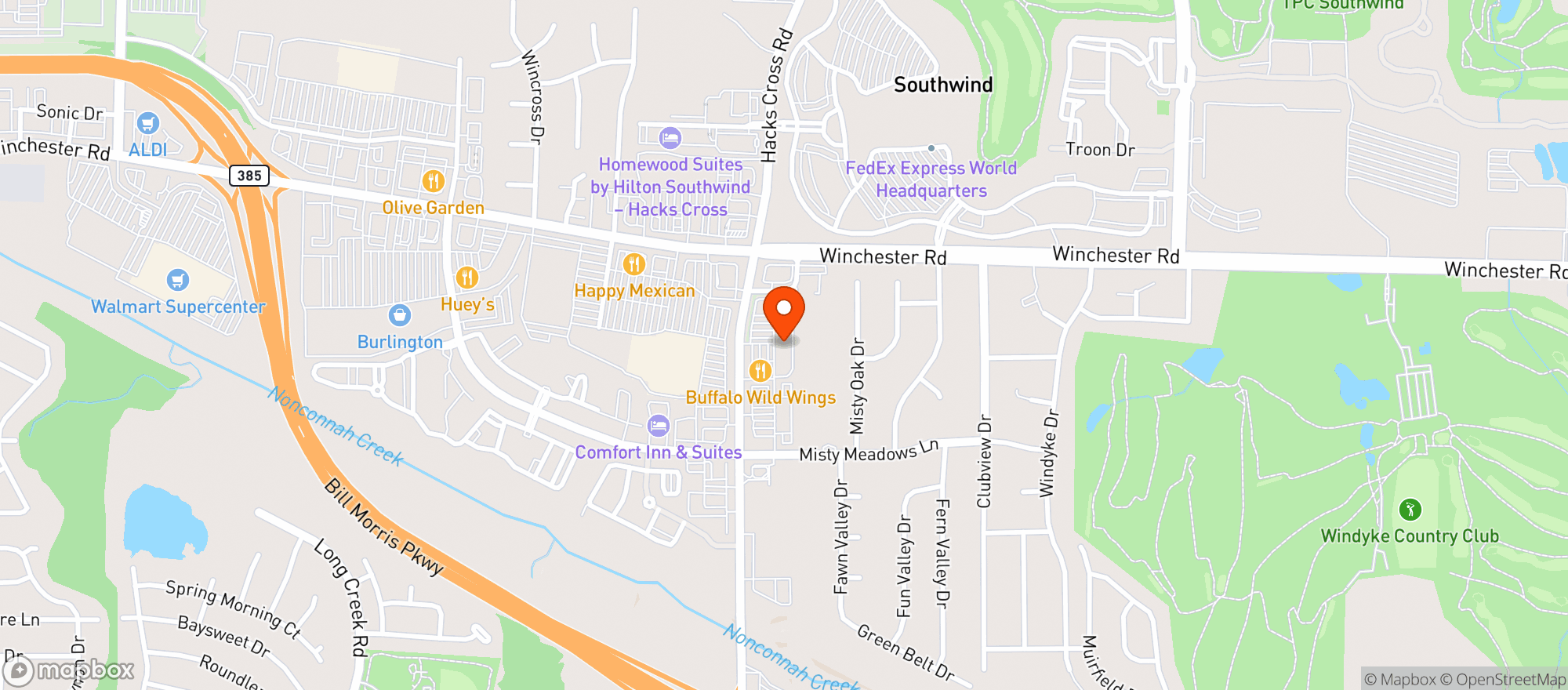 Map showing Southwind Liquor