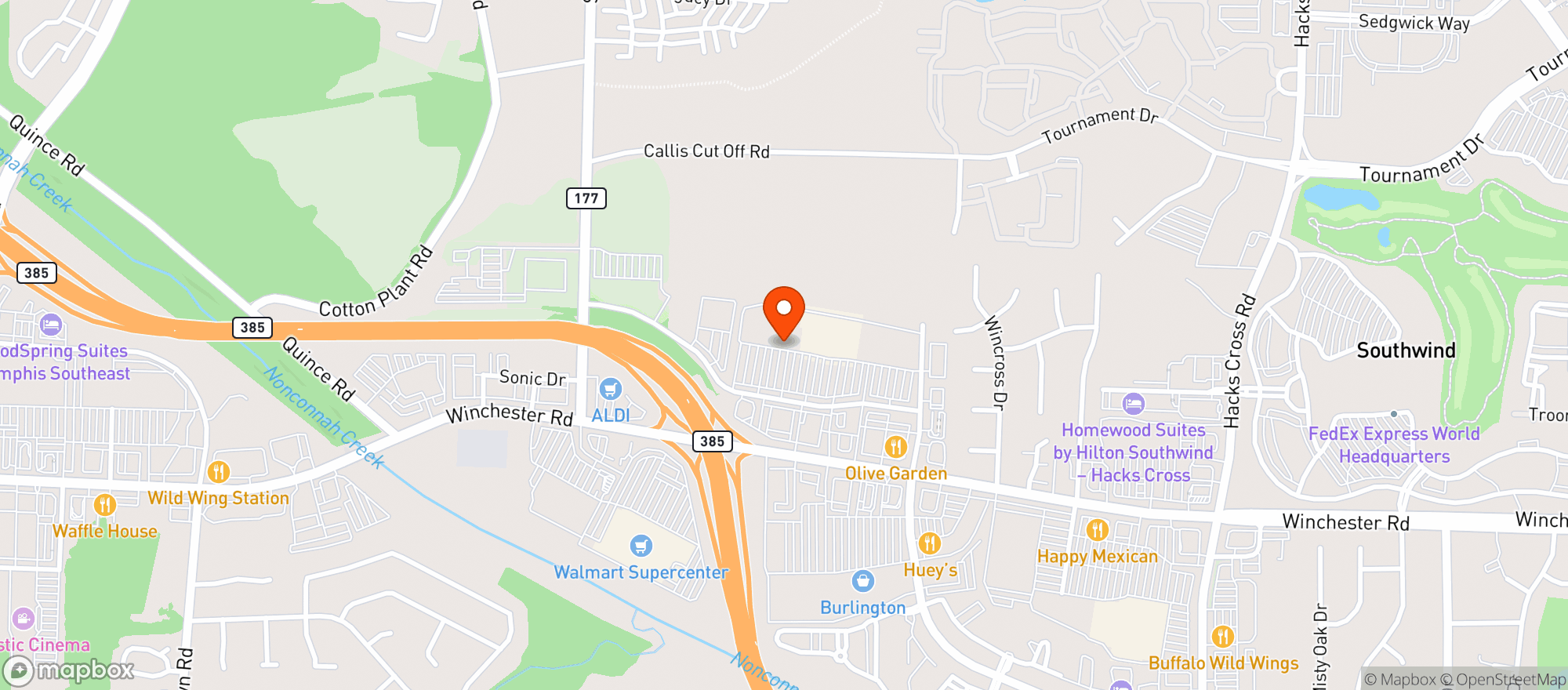 Map showing Liam S Liquors