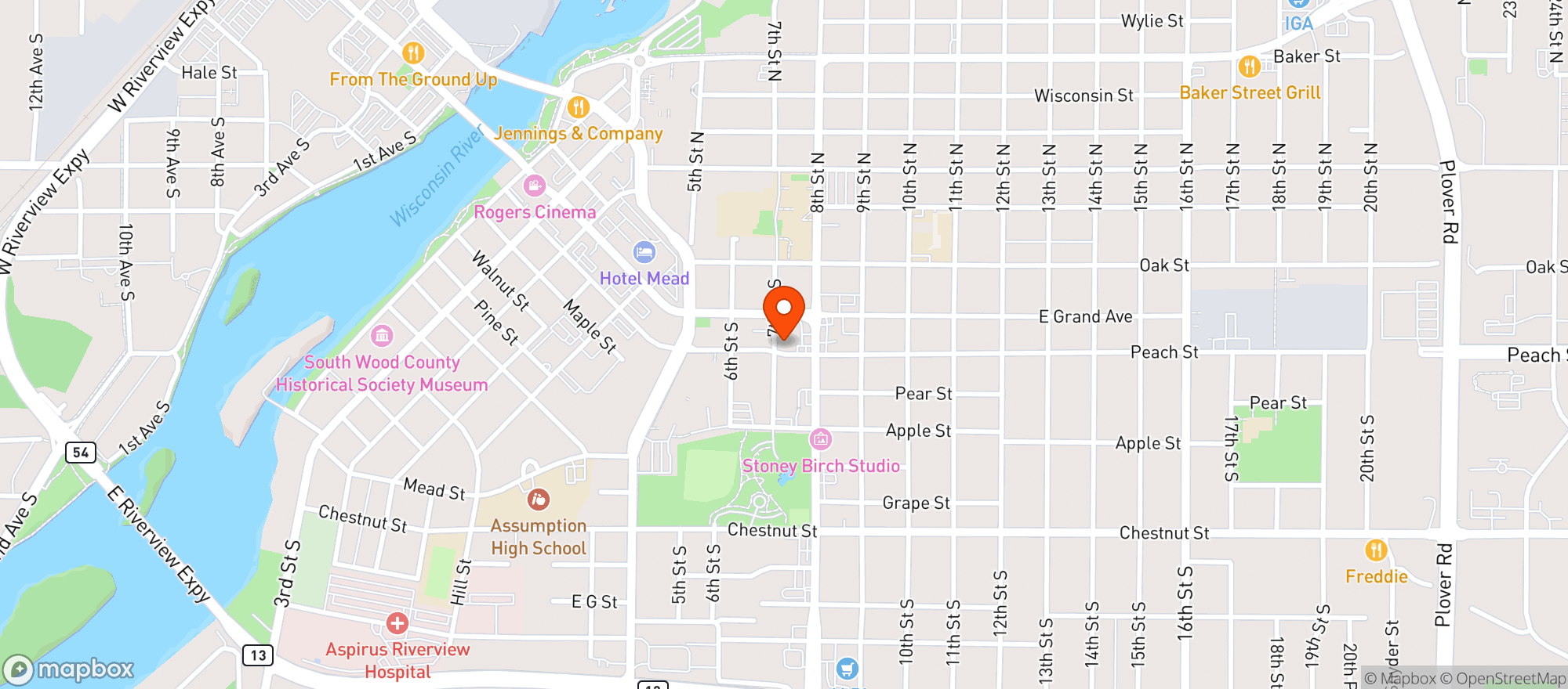 Map showing Alternative Edge