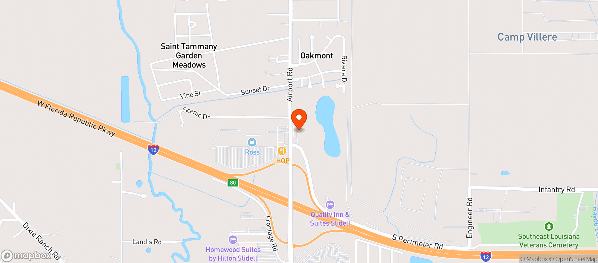 Map showing Circle K