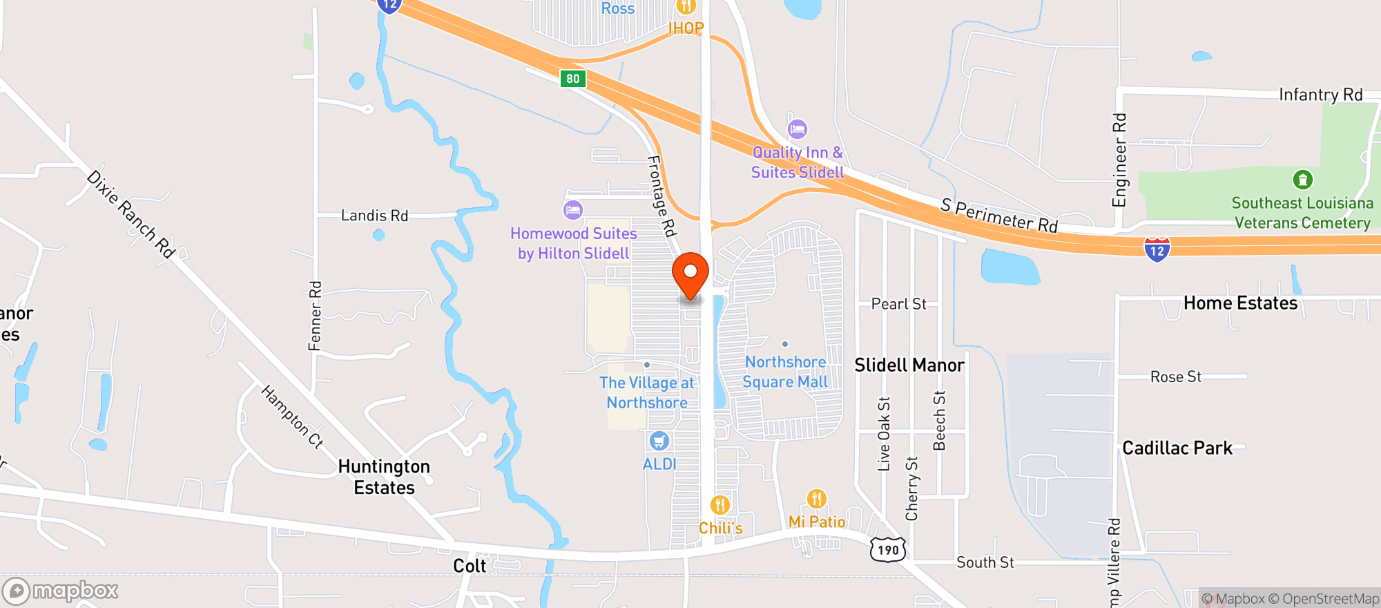 Map showing Vitamin Shoppe - Slidell