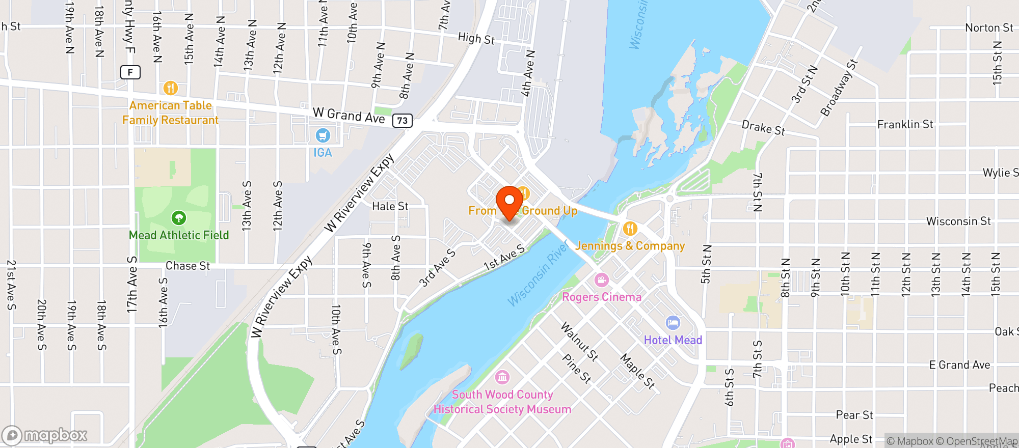 Map showing Square Bar