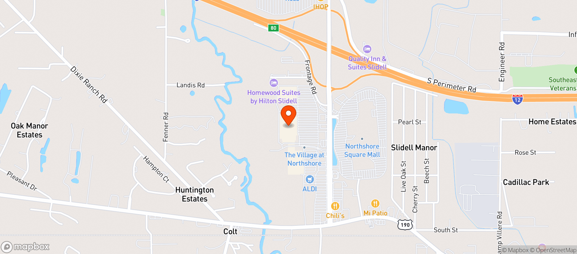 Map showing Walmart Supercenter
