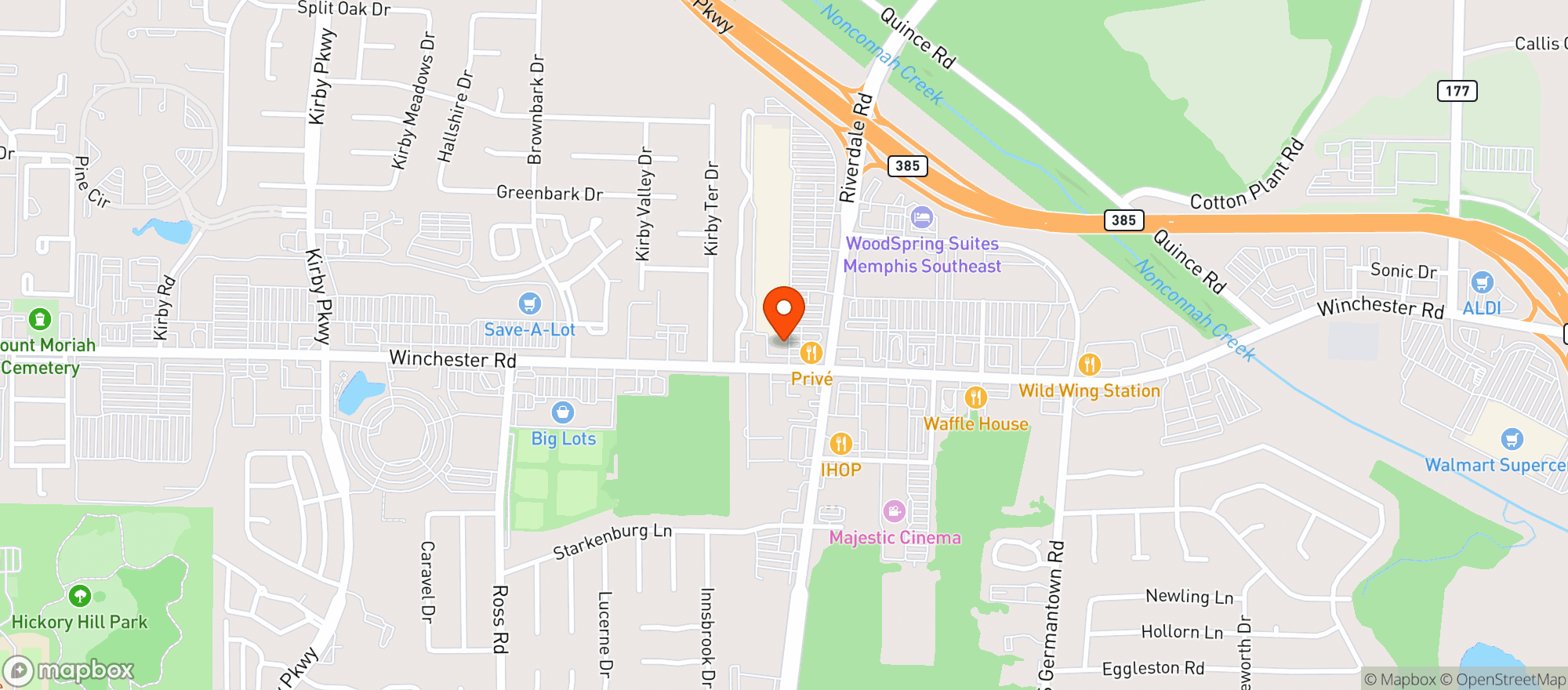 Map showing Gnc