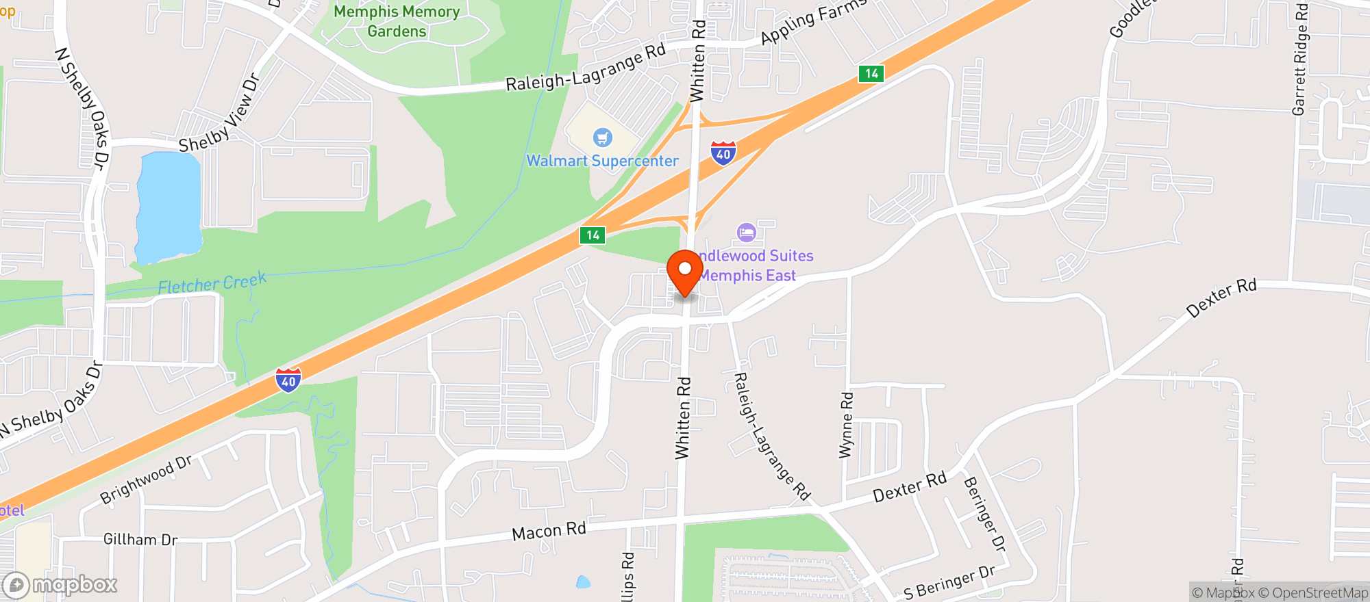 Map showing Quiktrip