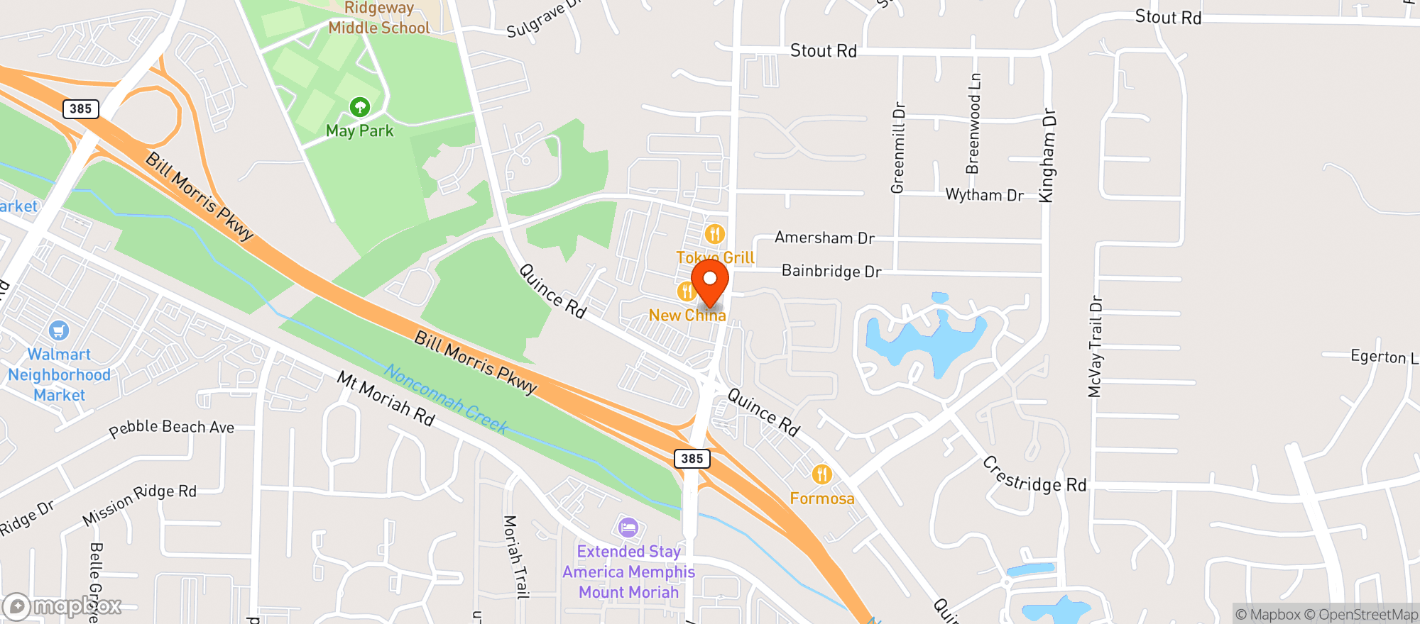 Map showing Kirby Wine And Liquors
