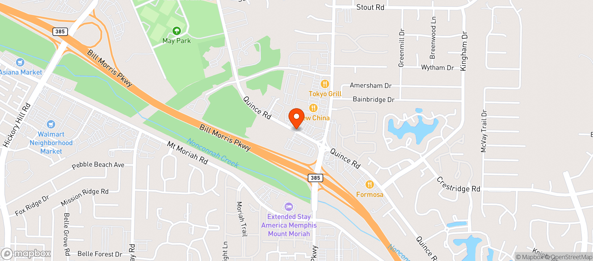 Map showing Los Cabos Seafood Grill