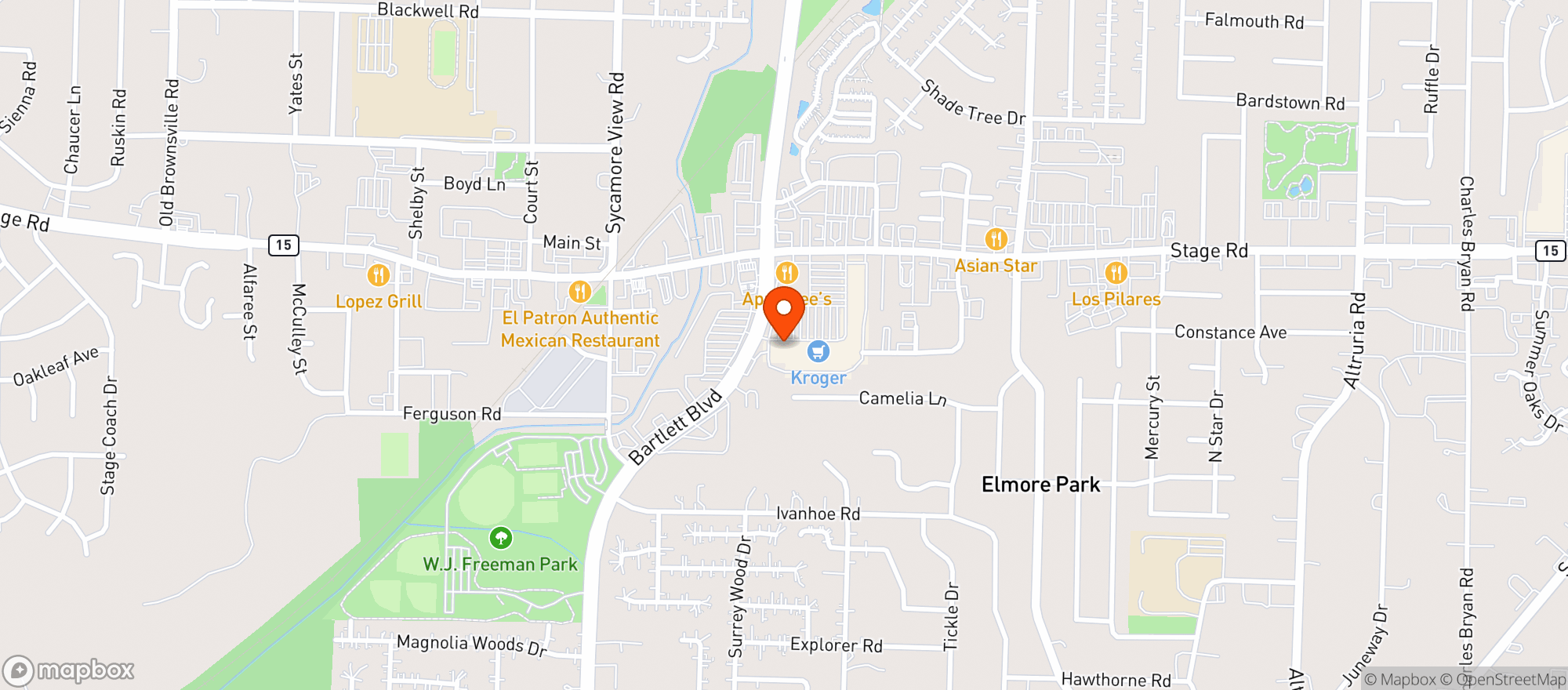 Map showing Carl S Wine & Liquor