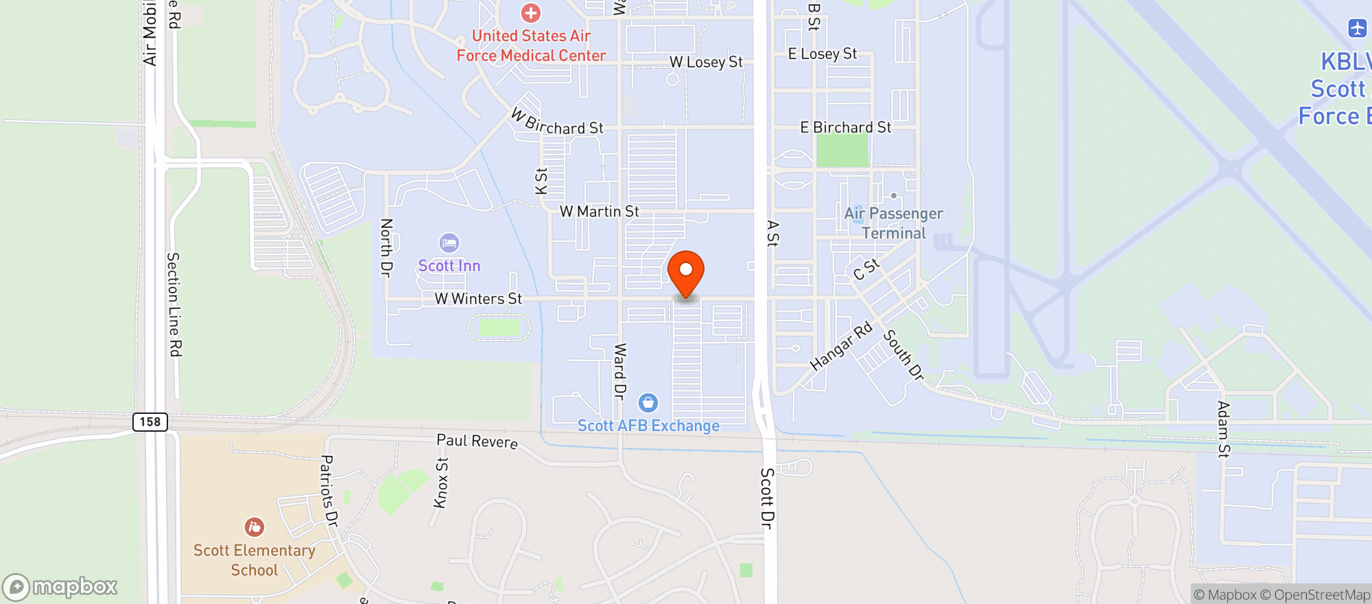 Map showing Gnc