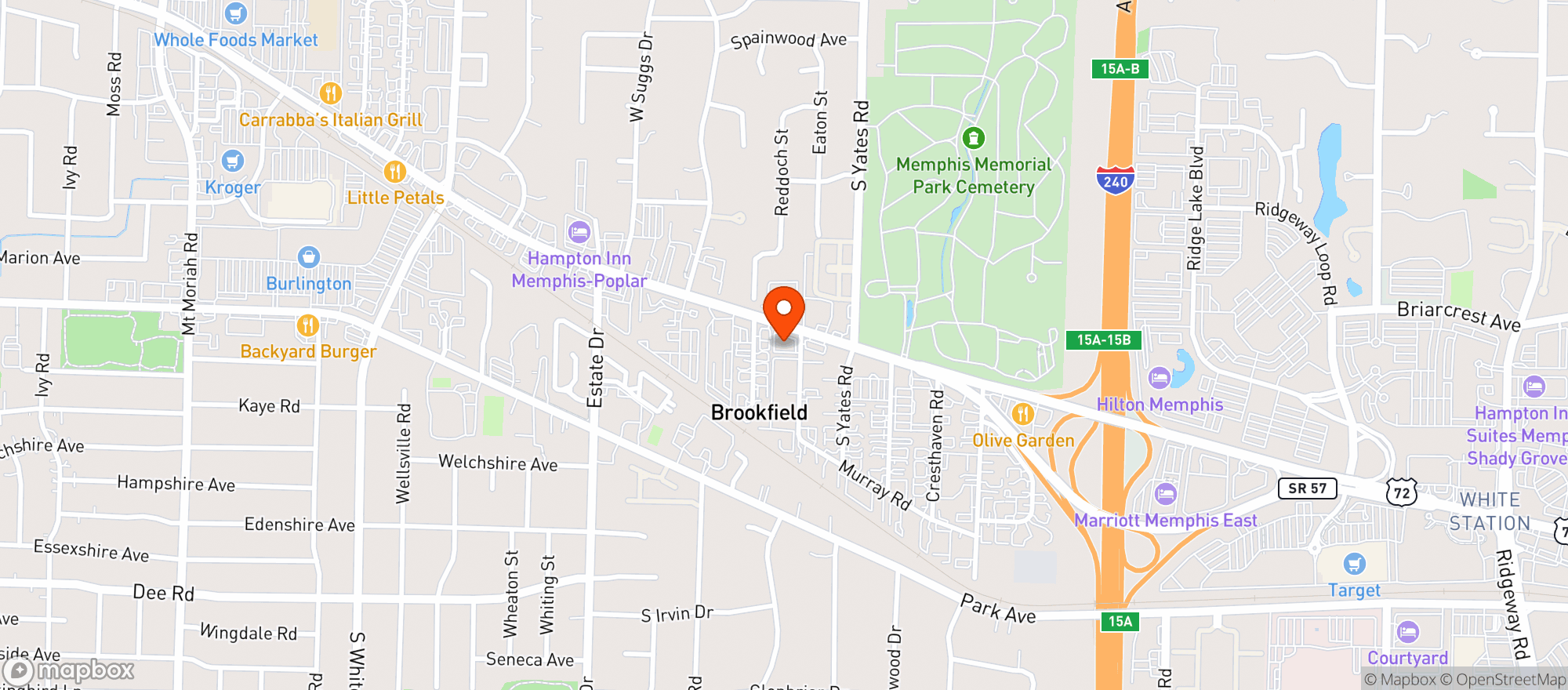 Map showing D S Wine & Spirits (memphis)