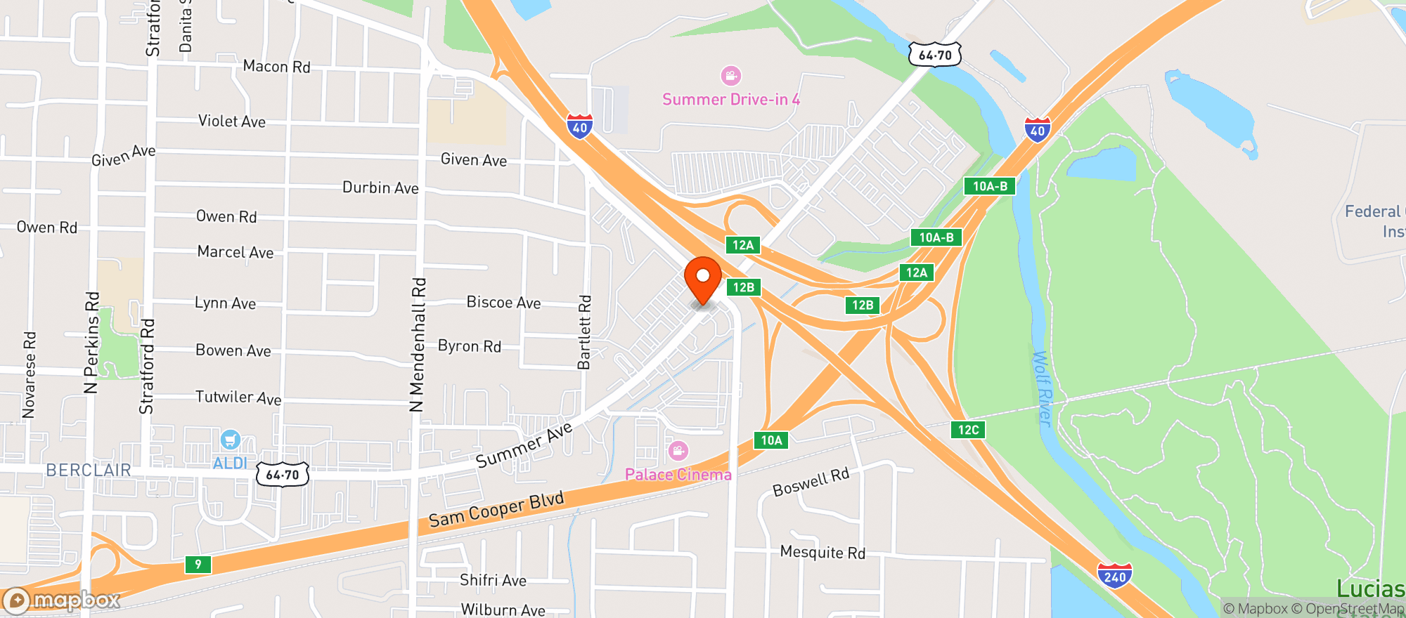 Map showing Liquor Barn