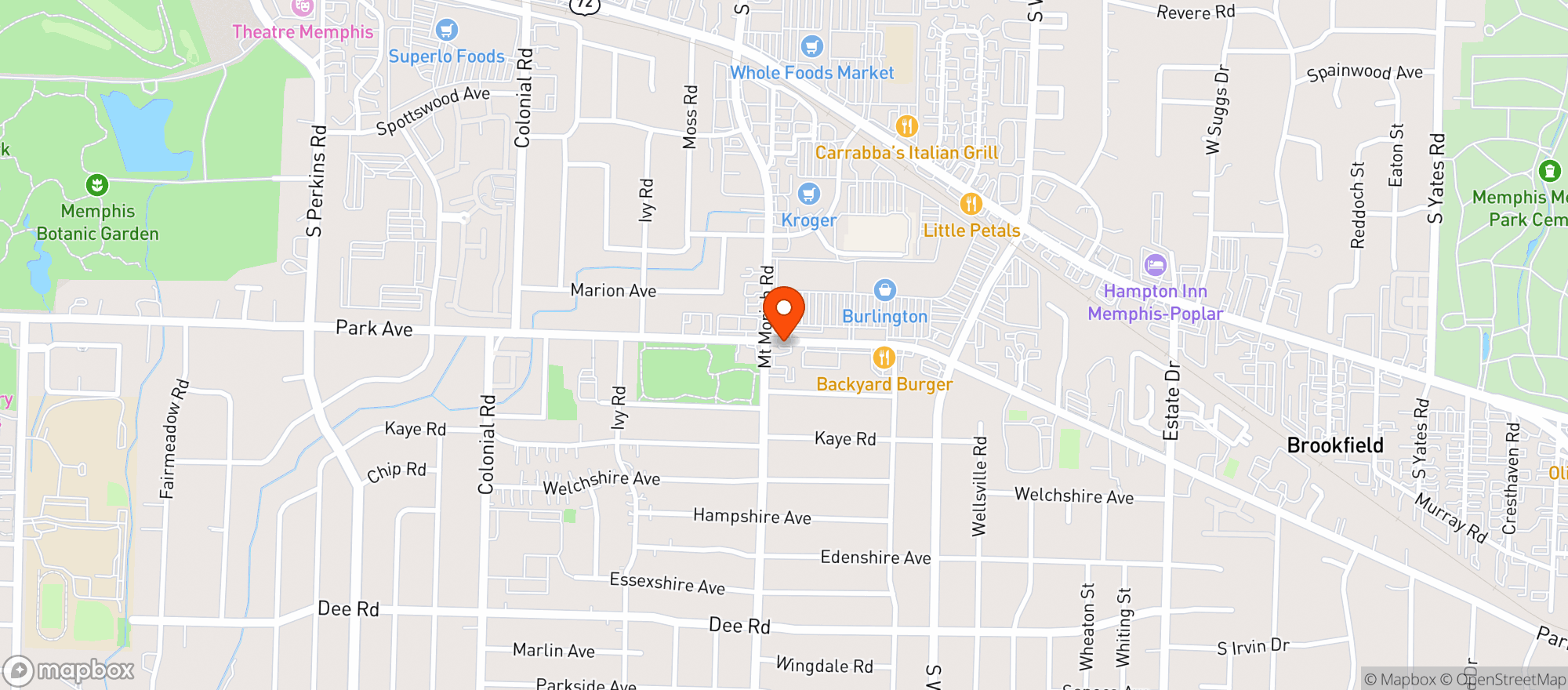 Map showing Mapco
