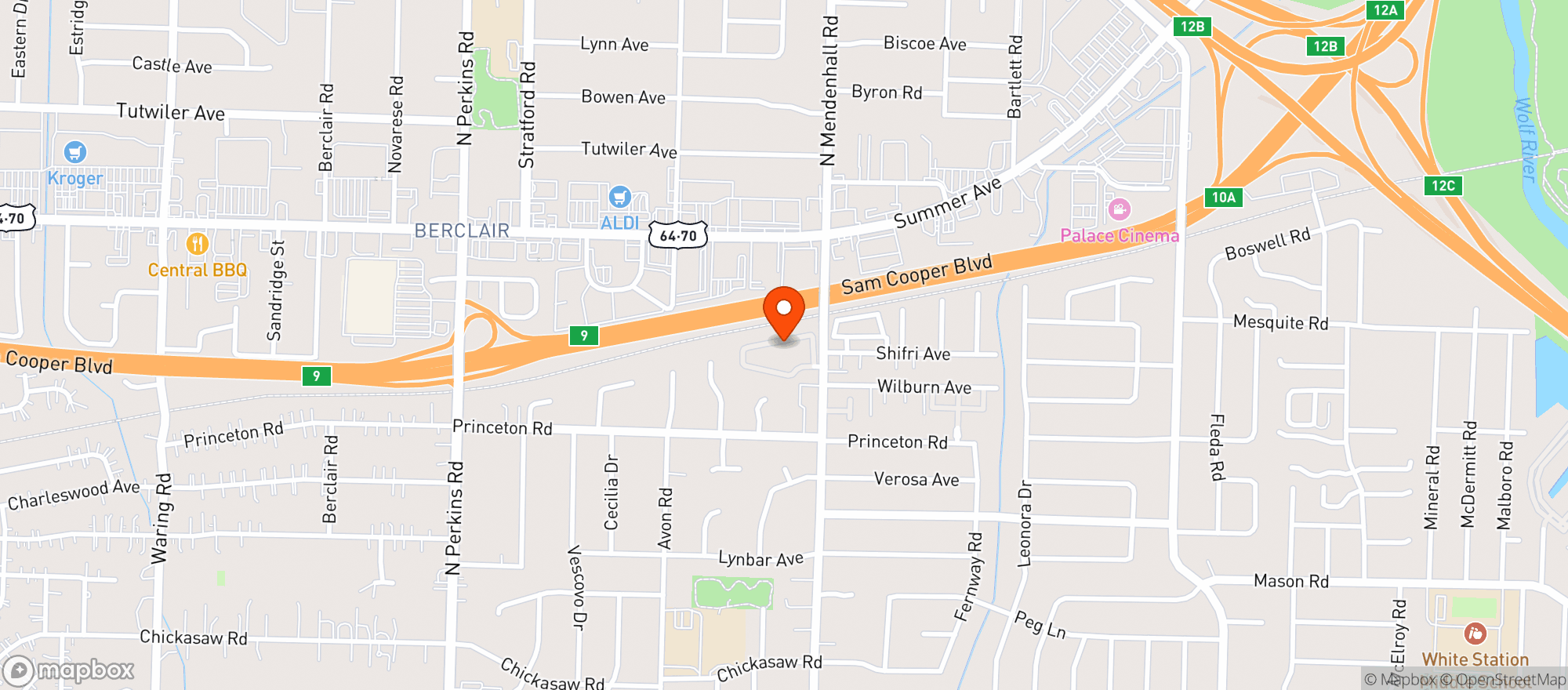 Map showing Folks Folly