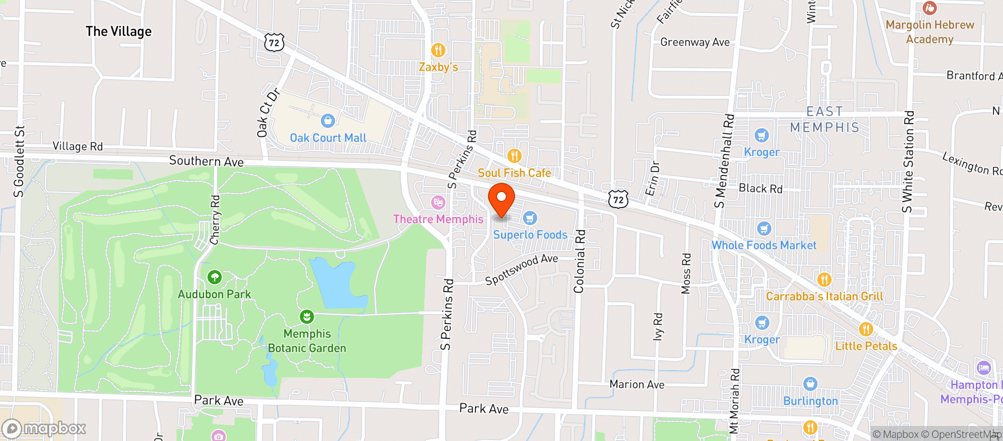 Map showing 901 Wine & Spirits Market
