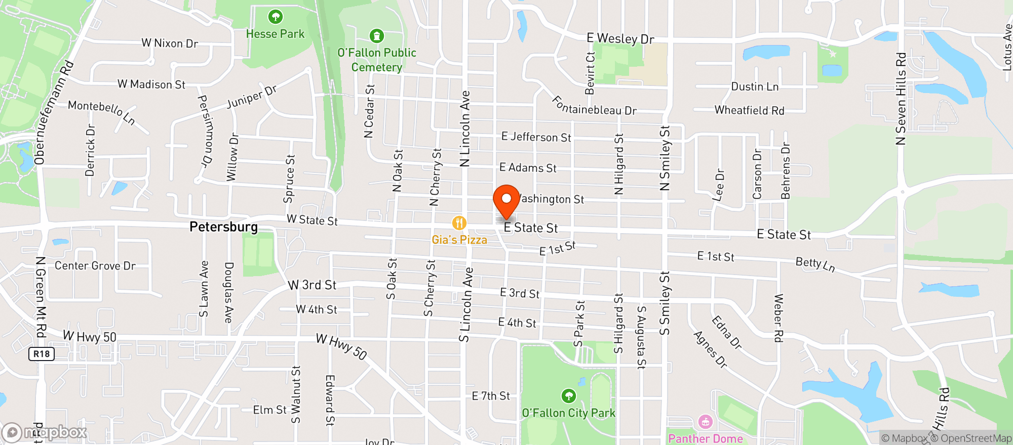 Map showing Boarding House Bistro