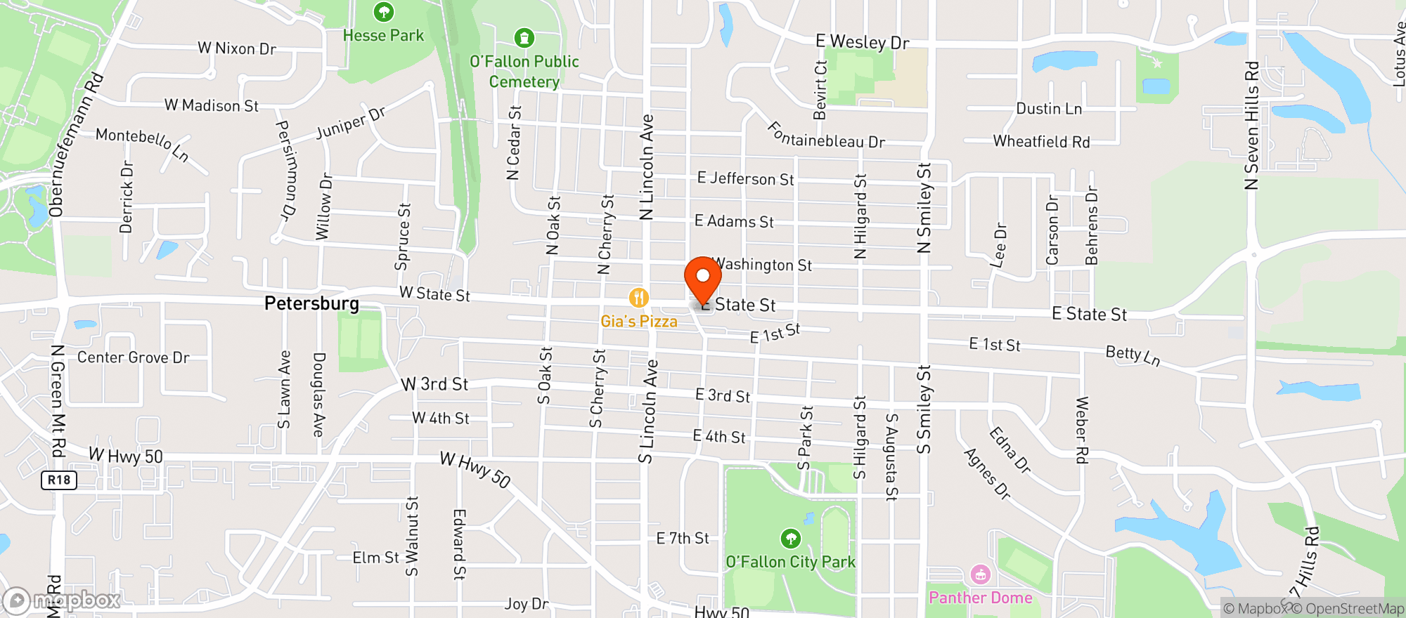 Map showing Bike Surgeon