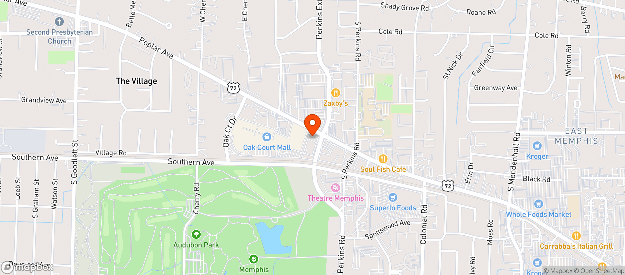 Map showing The One