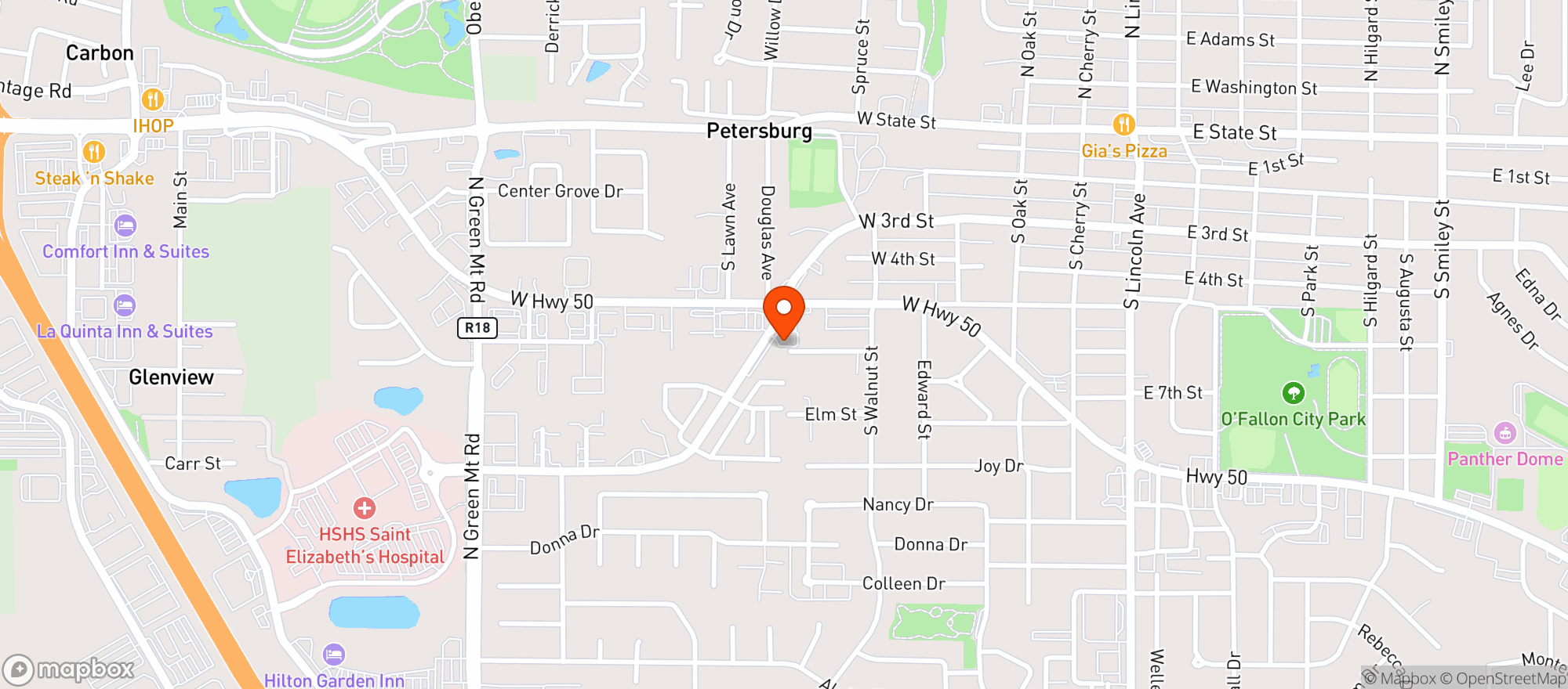 Map showing Edleys Bar-b-que