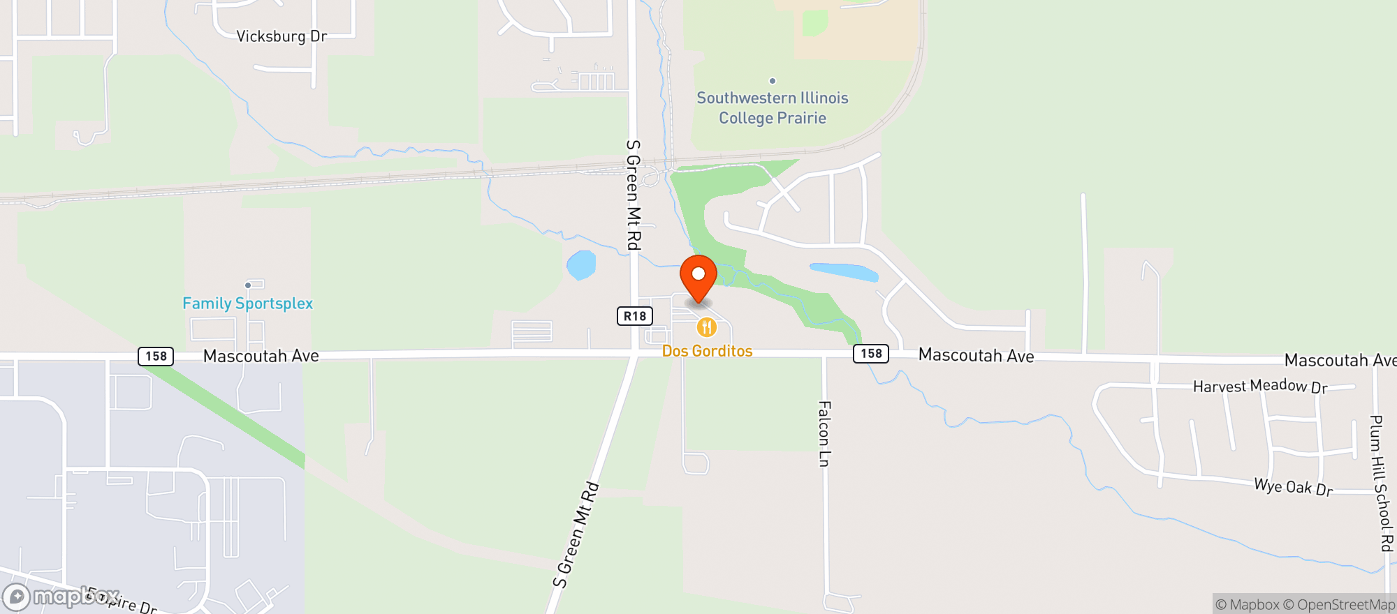 Map showing CBD Kratom Belleville