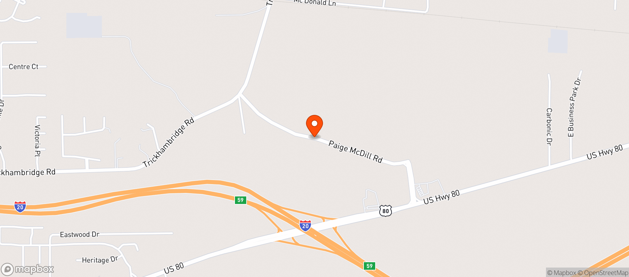 Map showing Shell