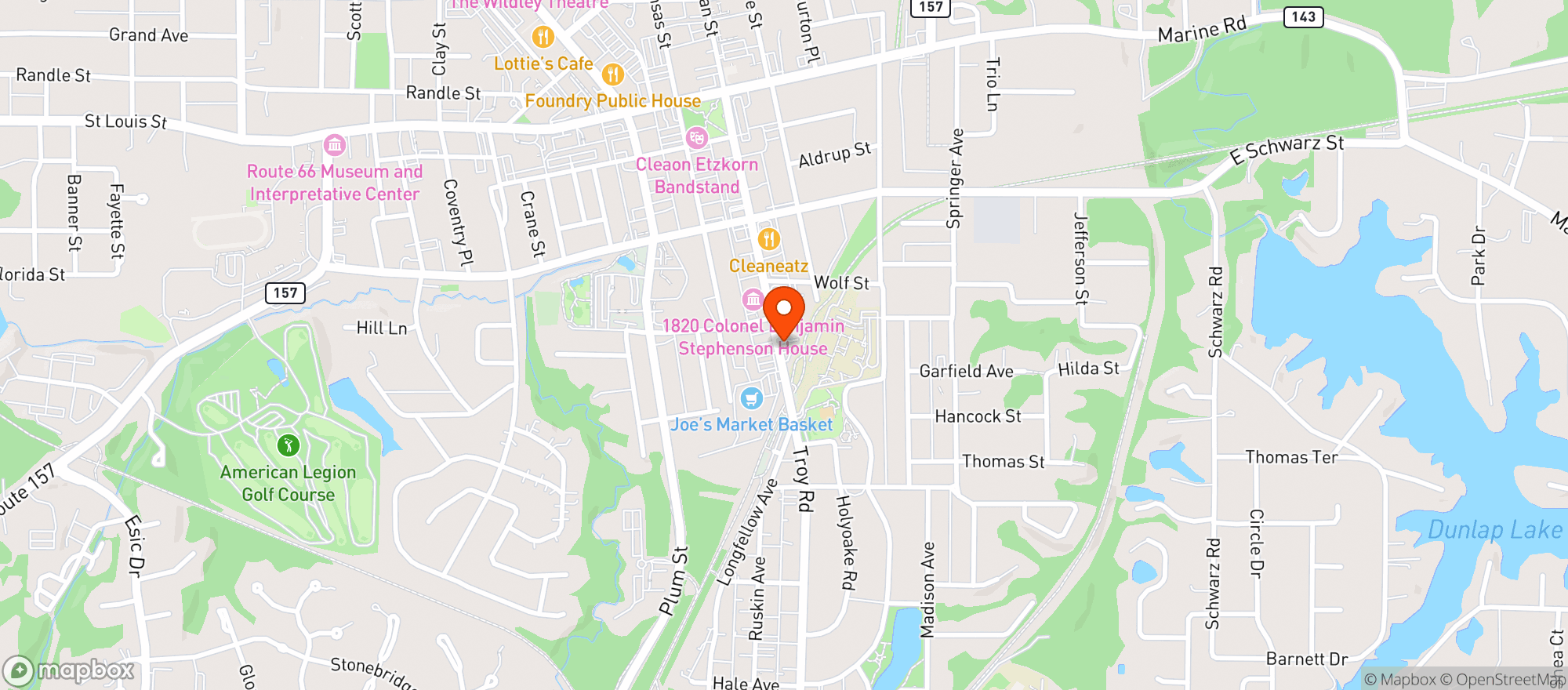 Map showing Green Earth Grocery