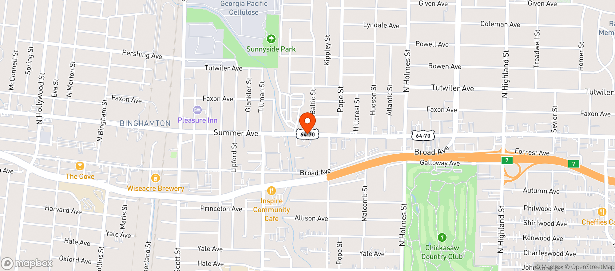 Map showing Summer Grocery