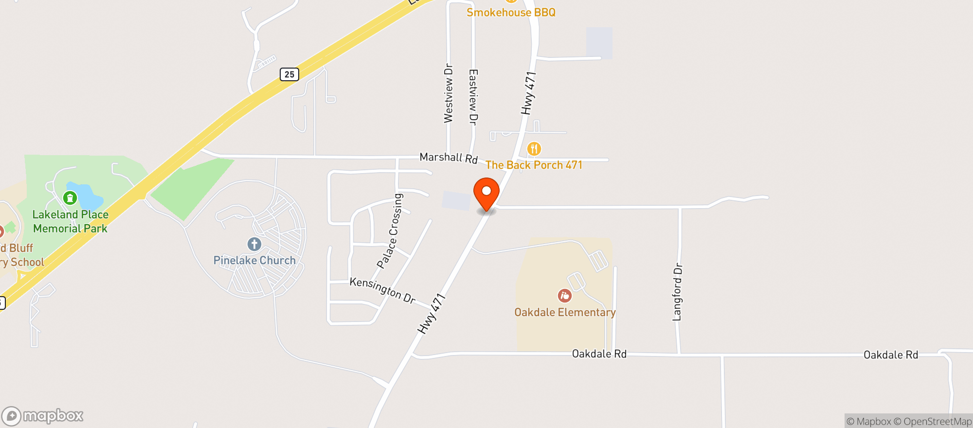Map showing Rankin Mart
