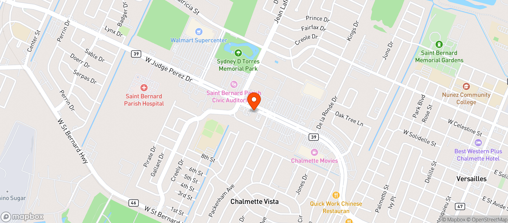 Map showing Gnc