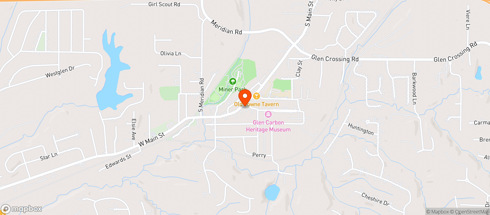 Map showing WOODEN NICKEL PUB & GRILL