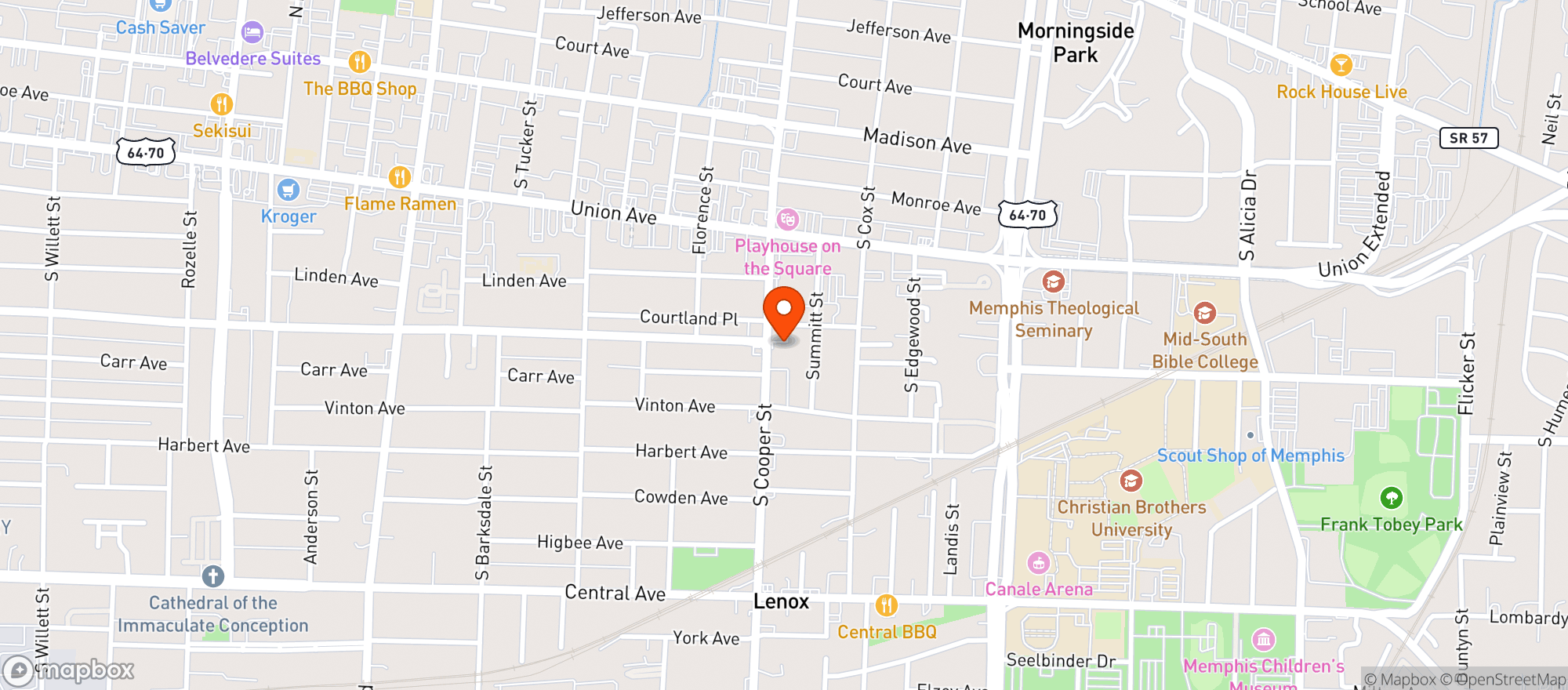Map showing Bari Ristorante e Enoteca