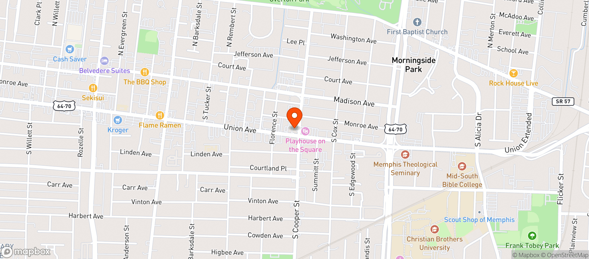 Map showing Bp Shop