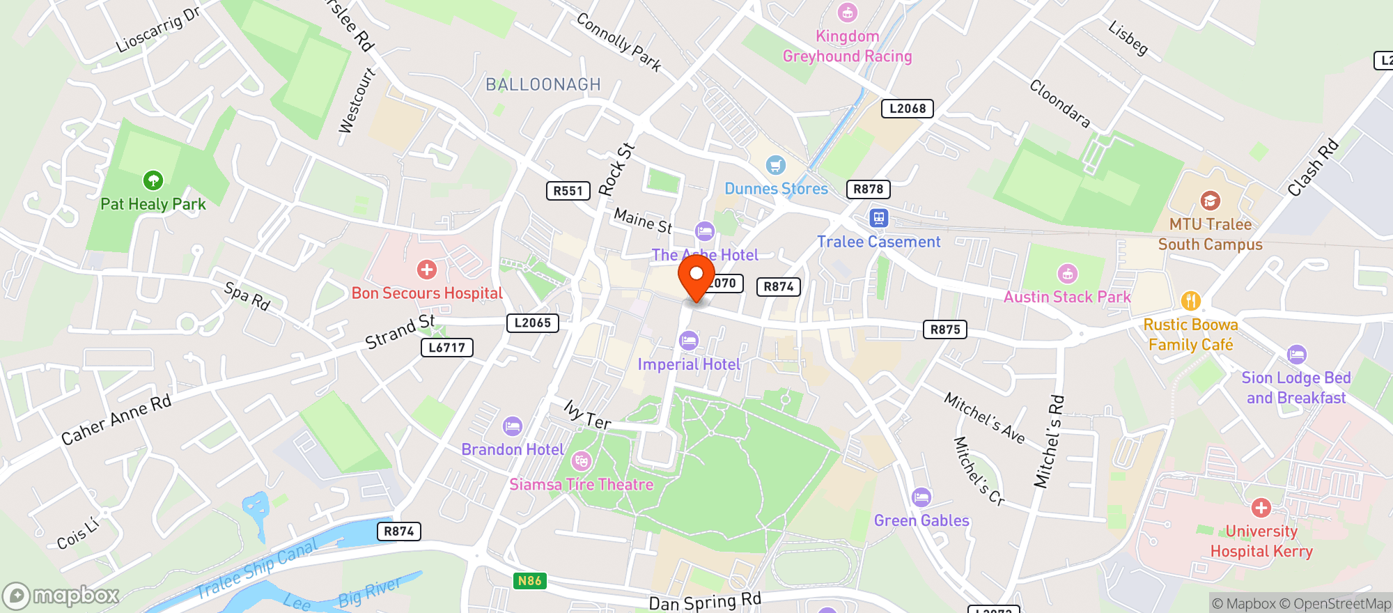 Map showing Dunnes Stores