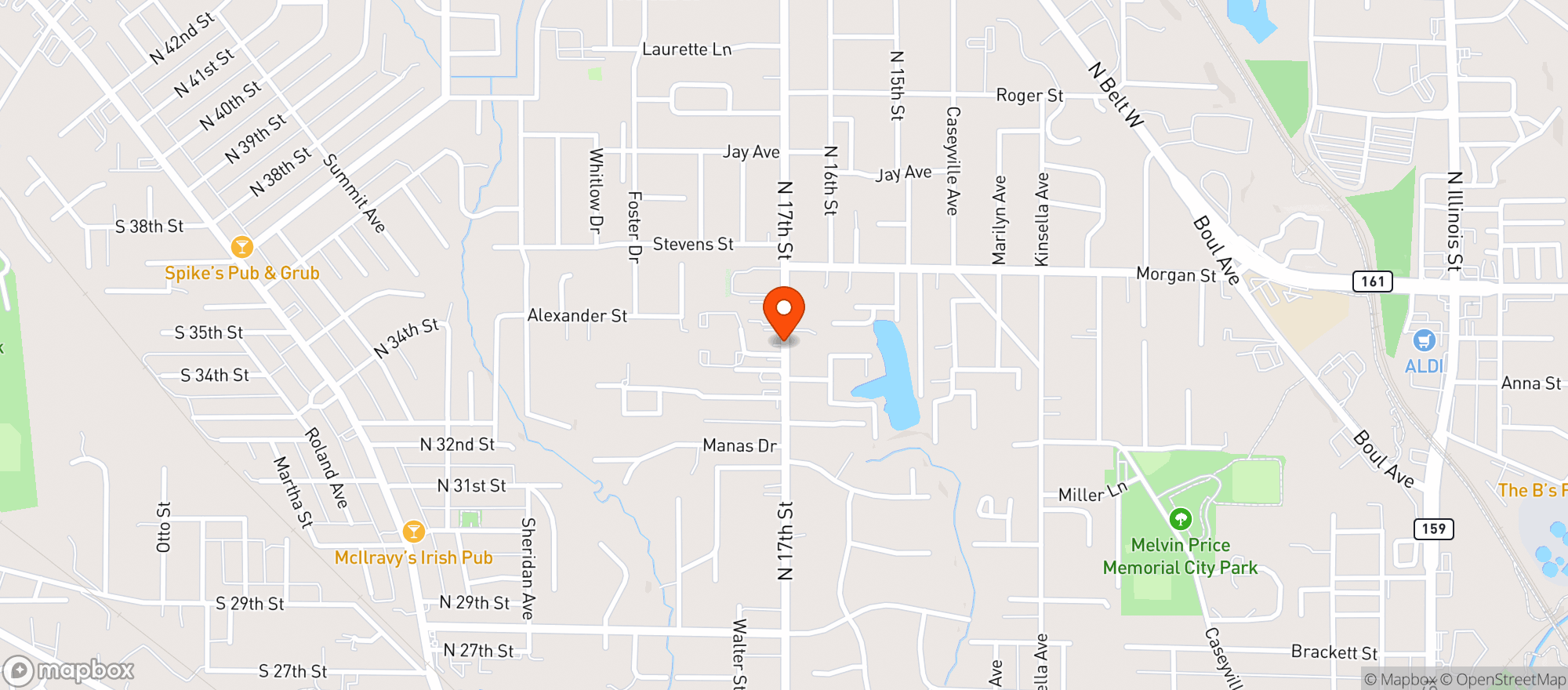 Map showing Maxs One Stop