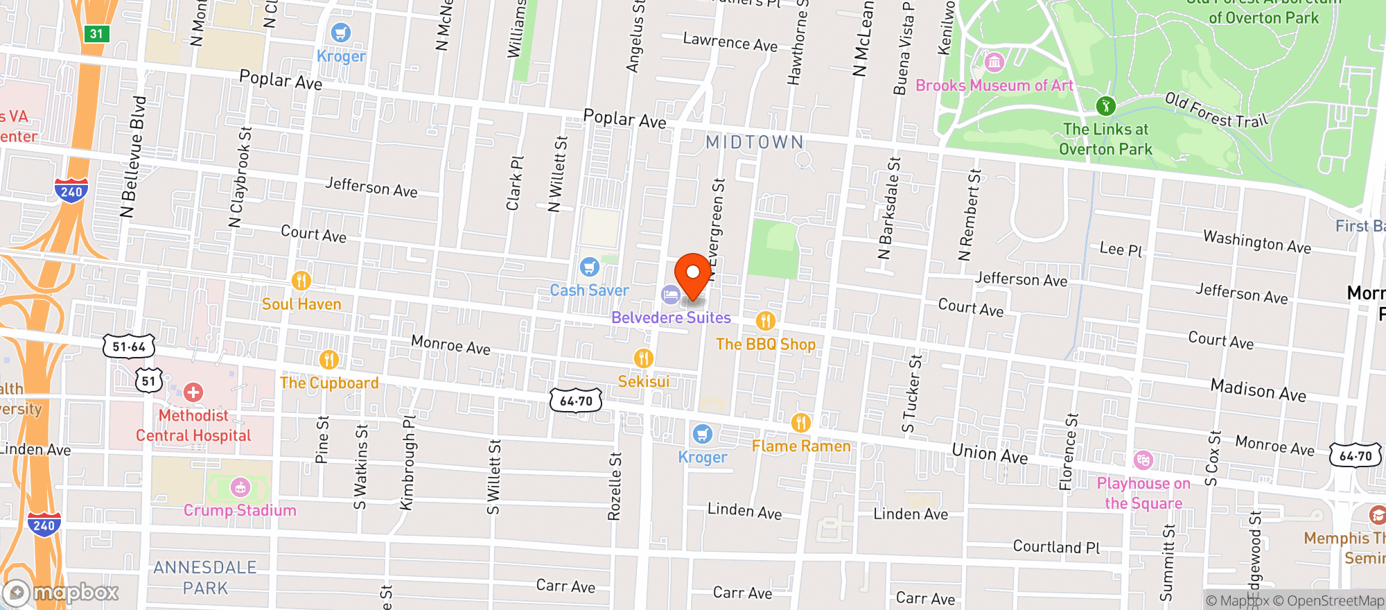 Map showing Frida S (madison Ave)