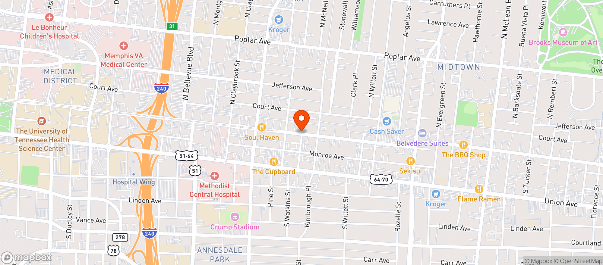 Map showing Drus Place