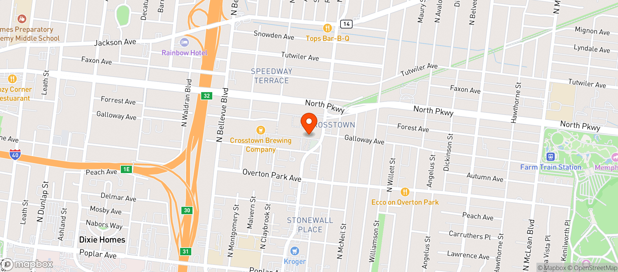 Map showing The Mad Grocer
