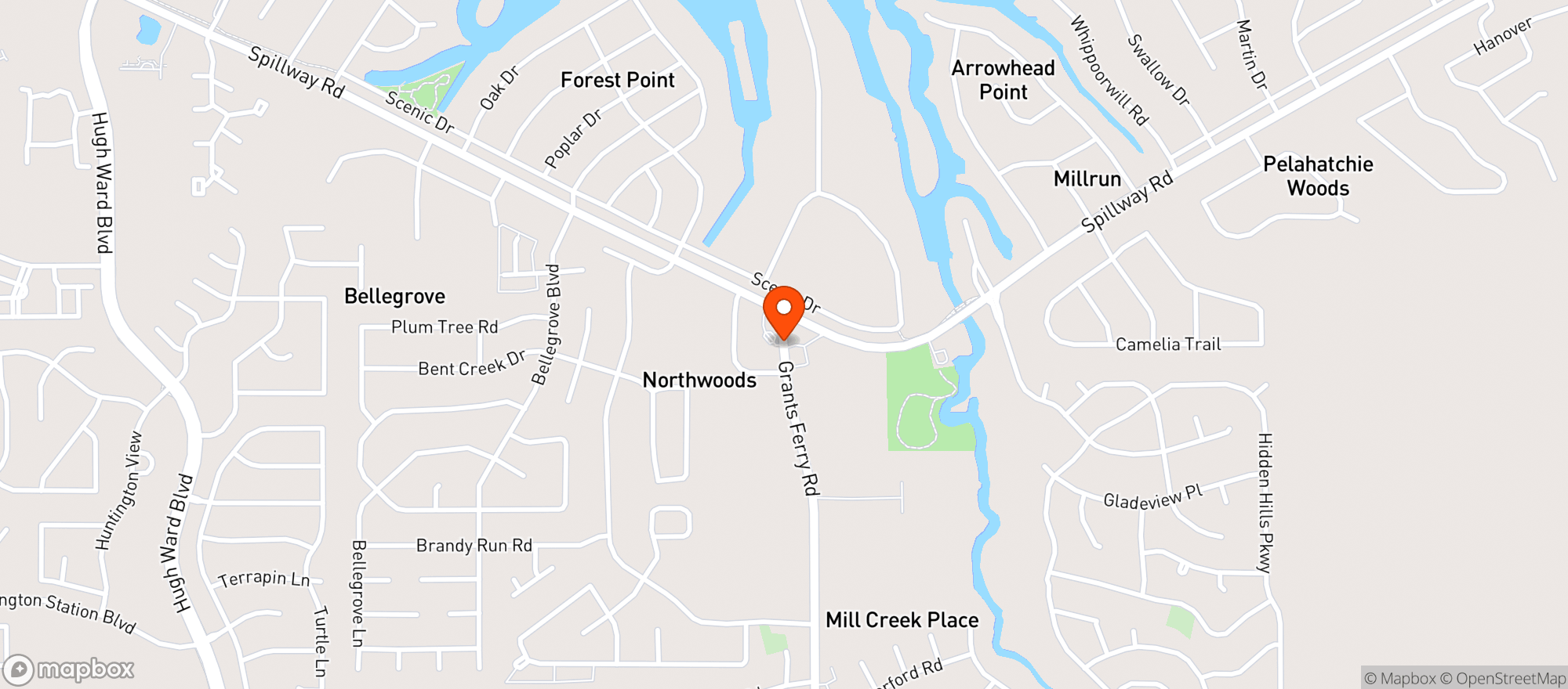 Map showing Lakeside Foodmart