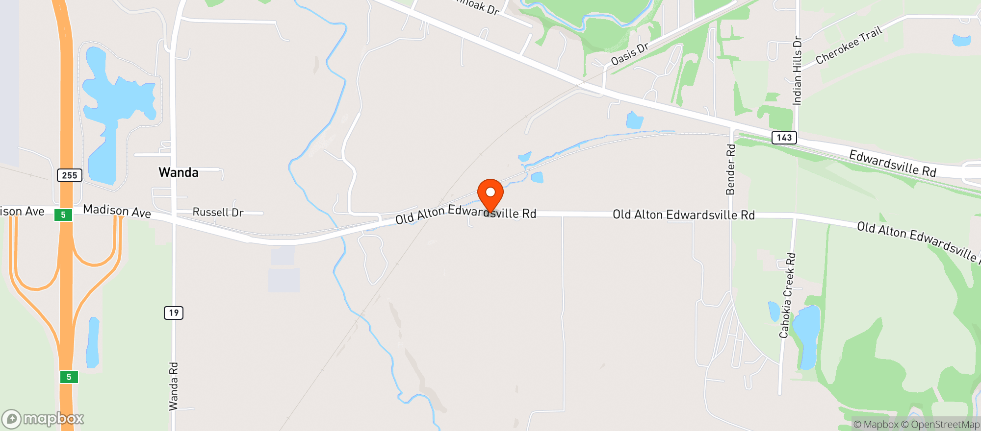 Map showing The Cave LLC