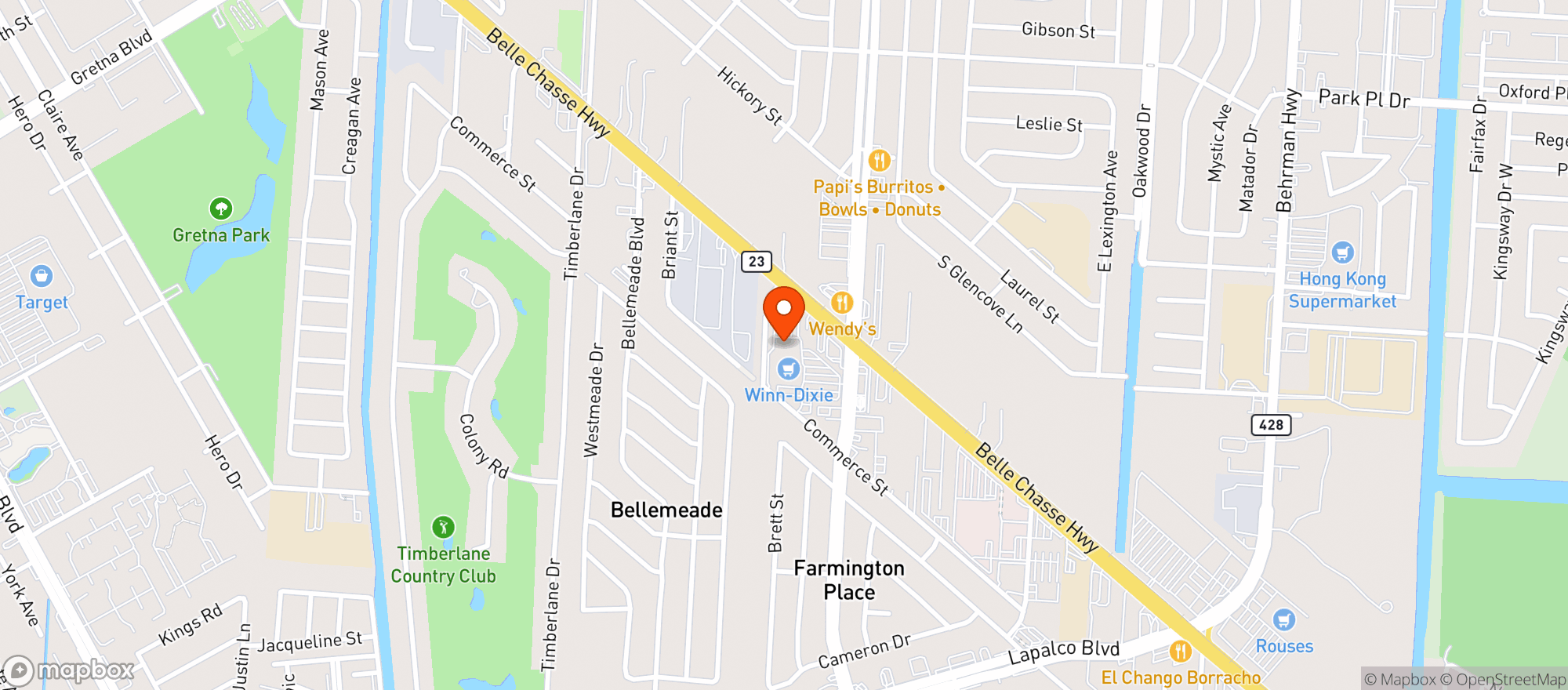 Map showing Gnc