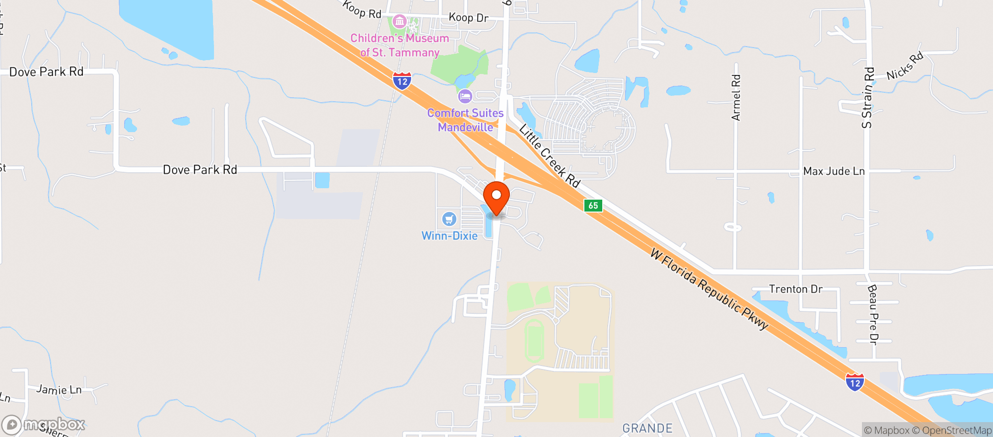 Map showing Rouses Market