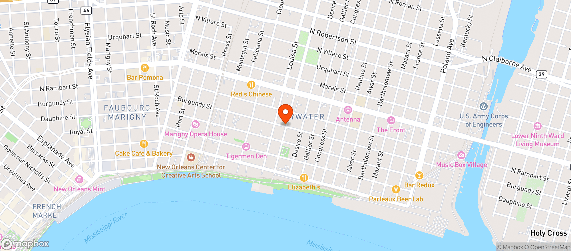 Map showing Bud Rips