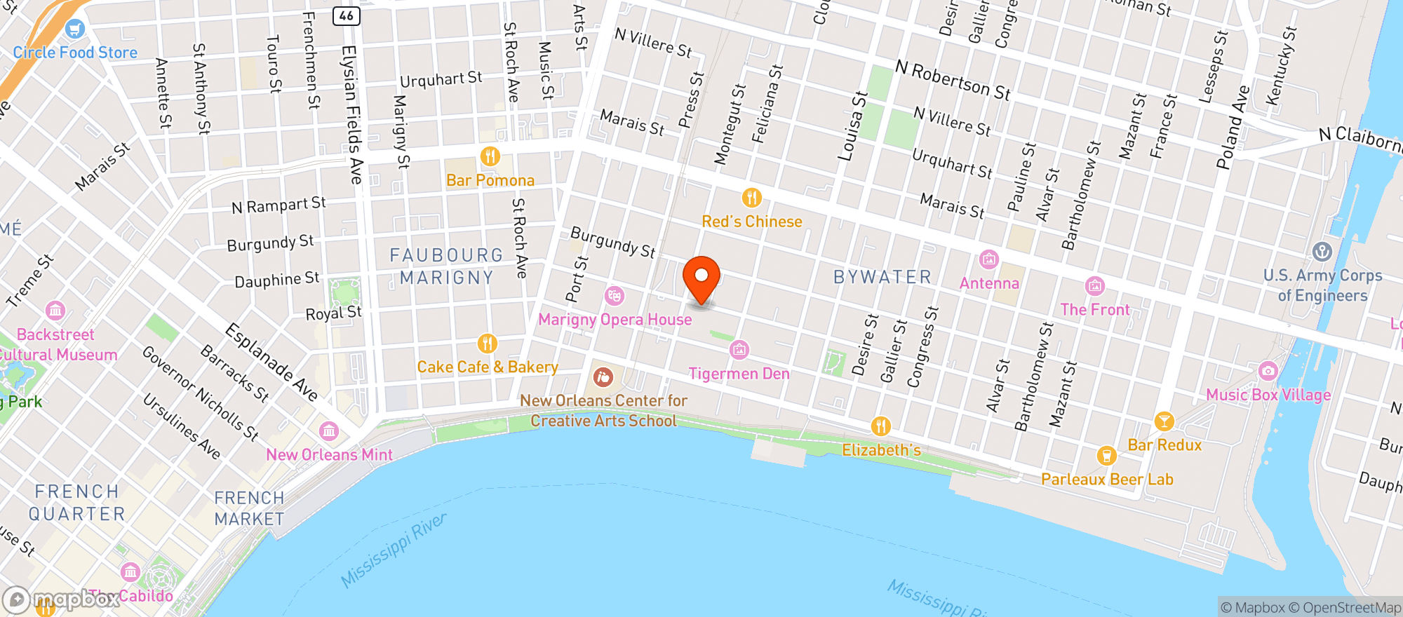 Map showing Capulet