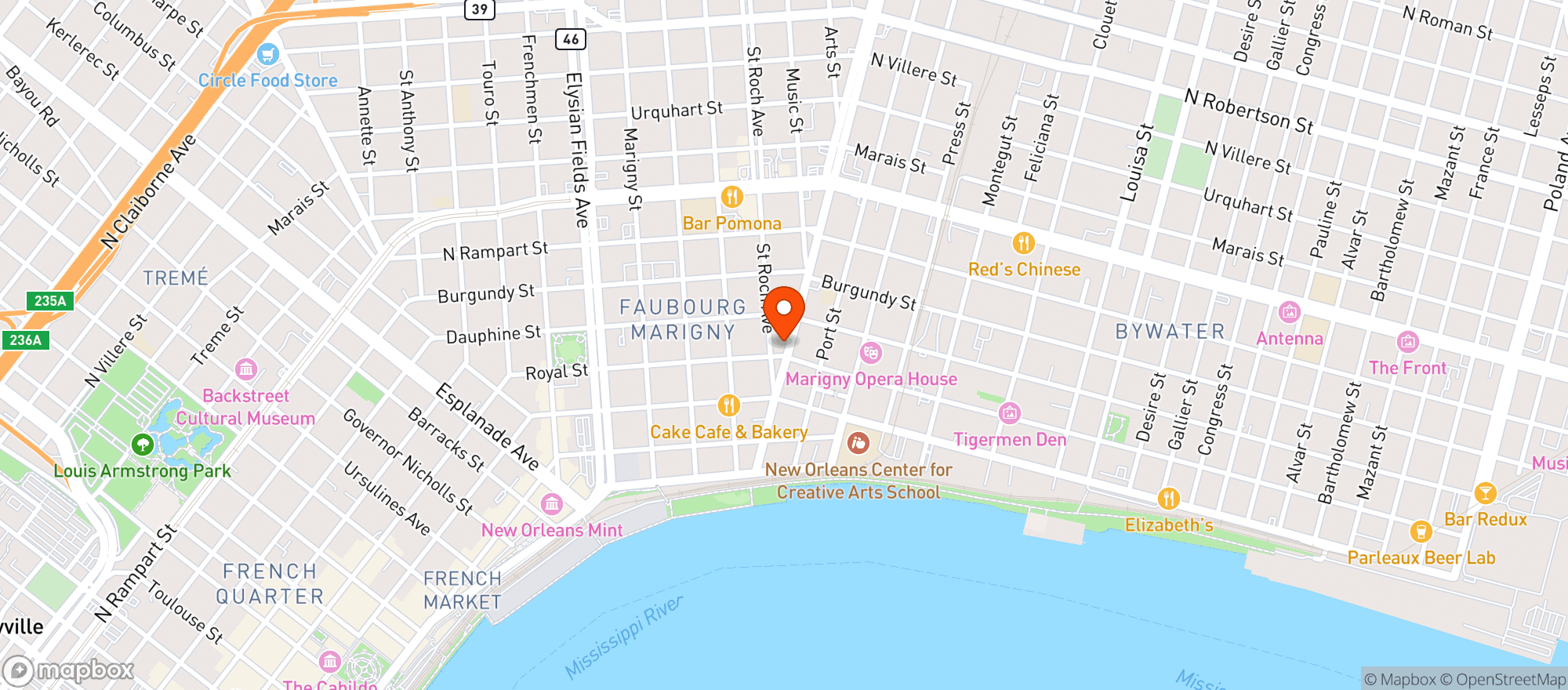 Map showing Pepps Pub