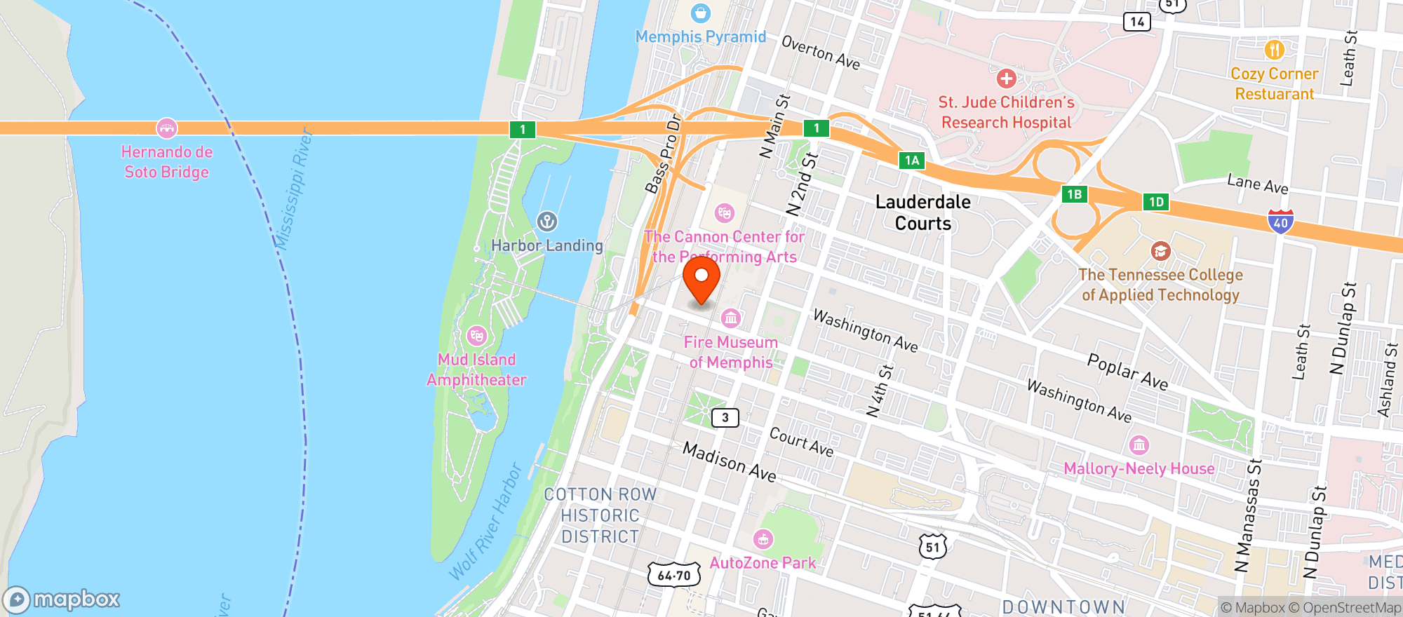Map showing Cameo Cocktail Bar