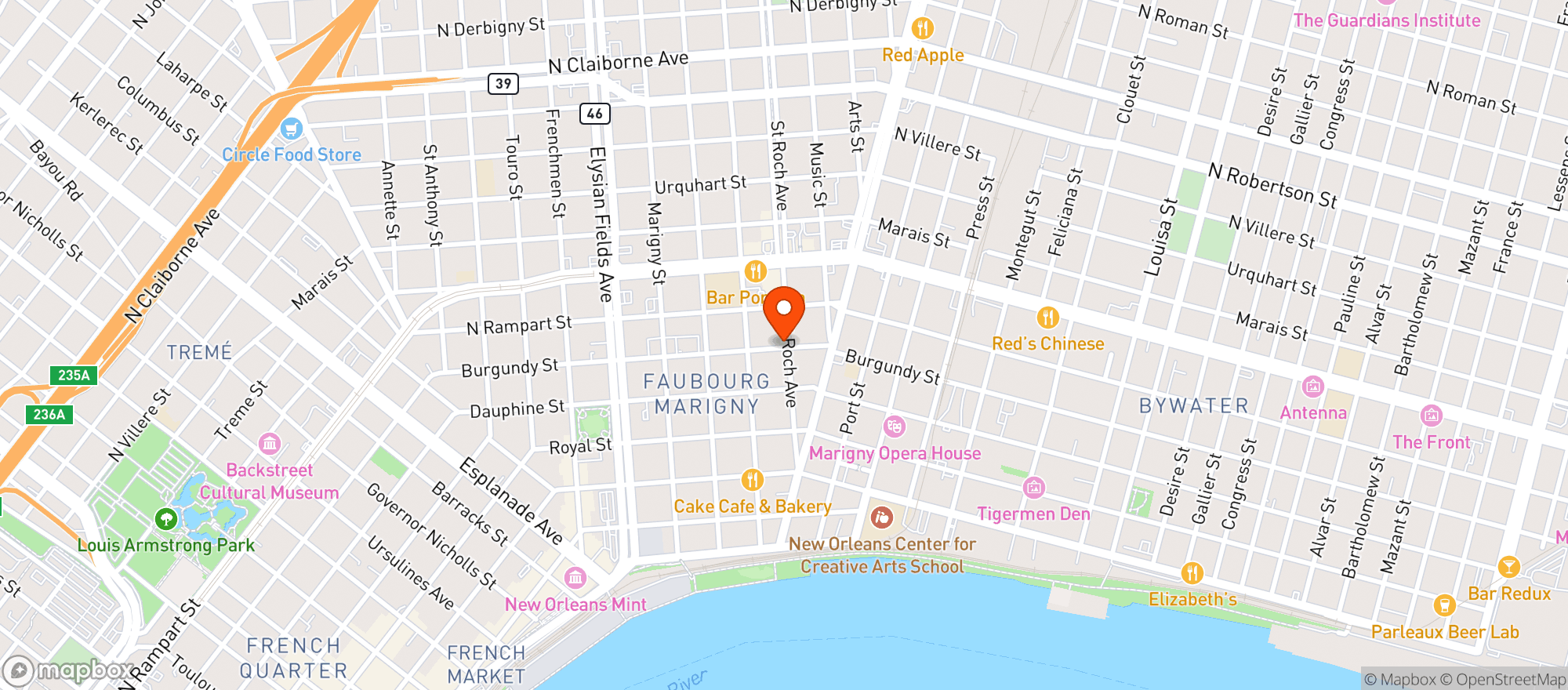 Map showing Marias Bar And Kitchen